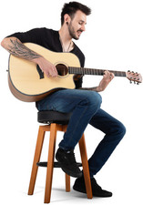 Niedrig Barhocker Gitarrist