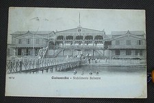1913 CIVITAVECCHIA antica cartolina animata STABILIMENTO BALNEARE "PIRGO"