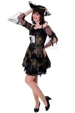 DRESS ME UP Costume Vestito Donna Scintille Marie Barocco Piratessa Seeraeuberin