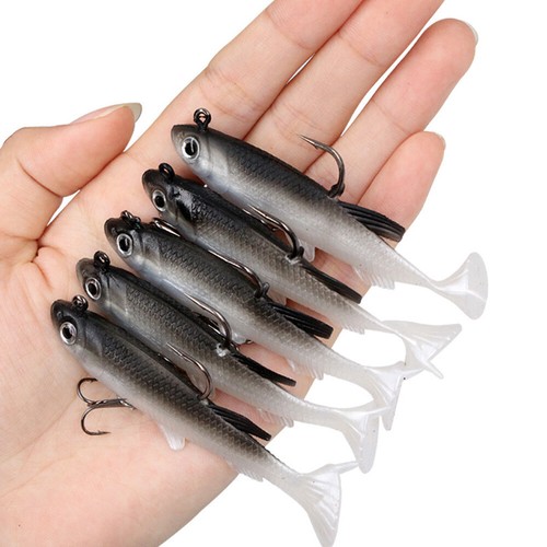 5pcs 8cm 13g - pre-rigged, jig