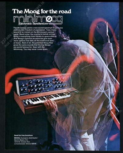 1974 mood synthesizer minimoog - 1974,