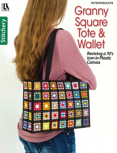 Granny square tote - tote, &