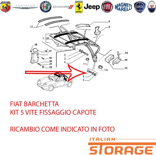 Fiat barchetta kit viti - barchetta,