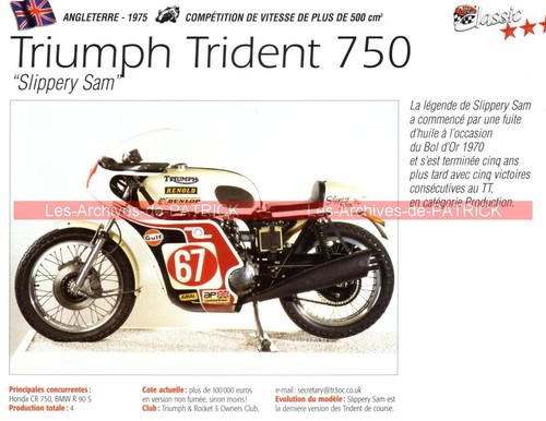 Triumph trident 750 slippery - trident, 'slippery