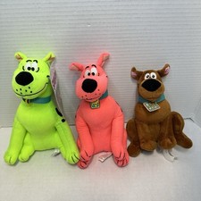 3 Peluche Neon Scooby Doo 9"
