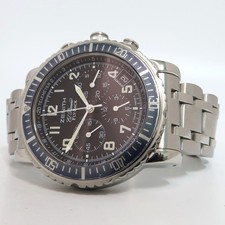 Zenith El Primero Rainbow Flyback Quadrante Nero Cronografo Acciaio 01/02.0470.405