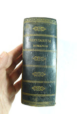ANTICO LIBRO DI PREGHIERE IN LATINO BREVIARUM ROMANUM 1880 RELIGIONE PRETE