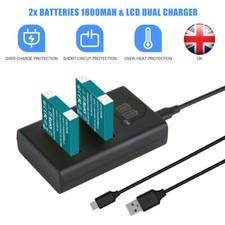 2x NB-6L NB-6LH batteria + doppio caricatore per Canon PowerShot SX530 SX520 HS D10 D20