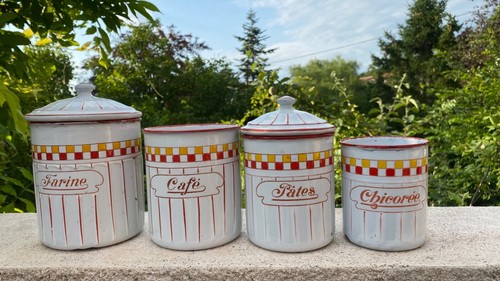 Ancienne serie pots tole - ancienne,