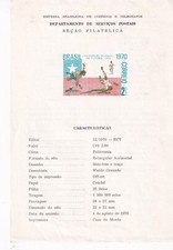 BRASILE 1970 - BOLLETTINO POSTALE CORREIO FRANCOBOLLO 2 CRUZEIROS