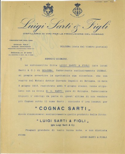 Lettera int luigi sarti - lettera, int.