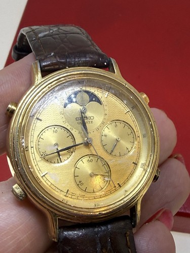 Seiko moon phase 7a48 702a - seiko, 7a48-702a