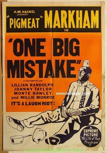 One big error poster - poster, film
