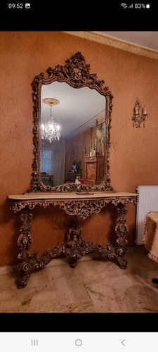 Console con specchiera stile - con,