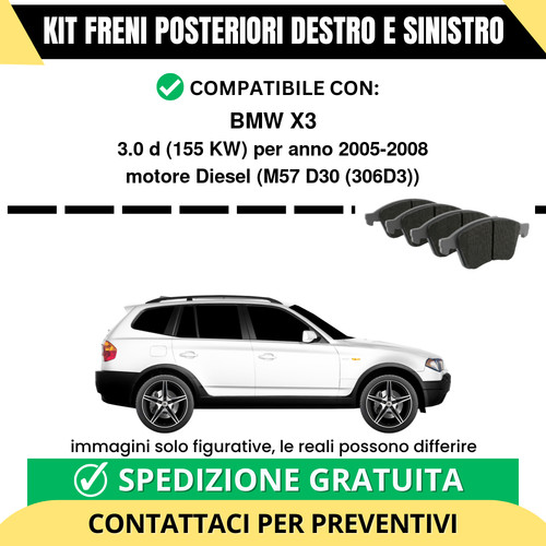 Pastiglie freno posteriori - freno, bmw