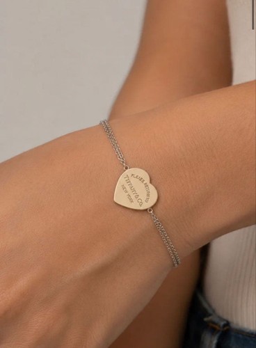 Bracciale cuore metallo letto - cuore,