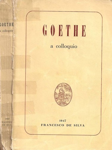 Goethe colloquio - goethe,