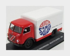 EDICOLA ACVPE028 OM FIAT - LEONCINO TRUCK FRIGO RICOTTA SARDA 1961 - RED WHITE -