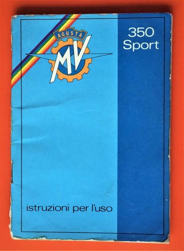 Agusta 350 sport istruzione - mv,