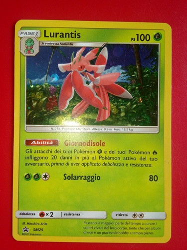 Pokemon card lurantis black - card,