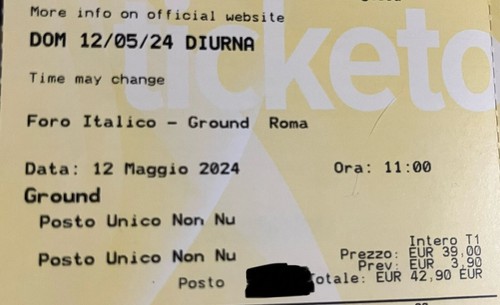 Biglietti atp roma - biglietti,