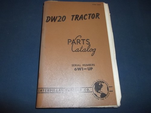 Cat caterpillar dw20 manuale - cat,