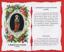 SANTINO S.BENEDETTA MARTIRE DI LENTINI SANTO DEL GIORNO 12°APRILE CON PREGHIERA
