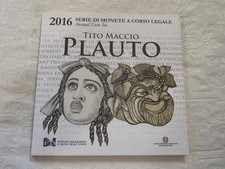 EURO ITALIA SERIE DIVISIONALE 2016 FDC - TITO MACCIO PLAUTO