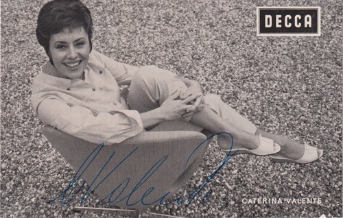 Caterina valente autografo - caterina,