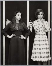 1970 Loretta & Daniela Goggi Italie grande Photo Vintage Originale Foto Cantante