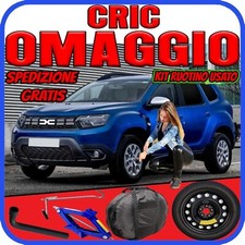 Ruotino Di Scorta 5Fori Da 17 Per Dacia Duster Con Kit Cric Crick + Chiave Sacca