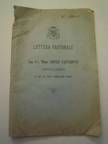 1911 lettera pastorale - -,