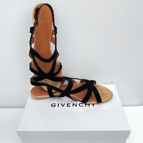 Givenchy sandali piatti neri - sandali,