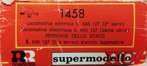 Rivarossi 1458 locomotiva - rivarossi,