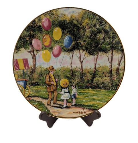 The balloon man plate - balloon,