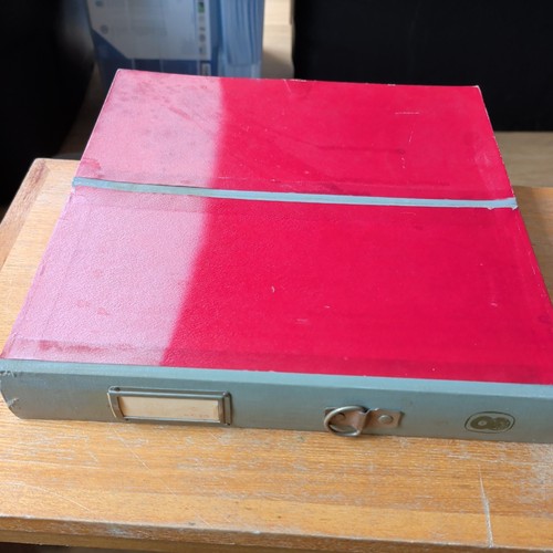 Vintage record holder - box, for