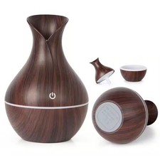 Umidificatore Aria Grana Legno 200ml Diffusore Oli Essenziali per Casa Ufficio Camera da Letto