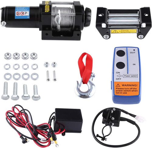 Verricello elettrico 12v 4000 - elettrico, 12v,