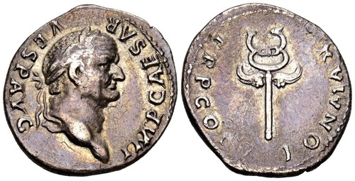 Vespasiano denario 2 80 - denario., (ar.