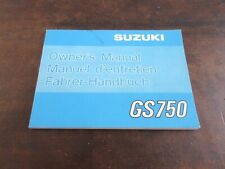 Suzuki GS750 1977 Owner's