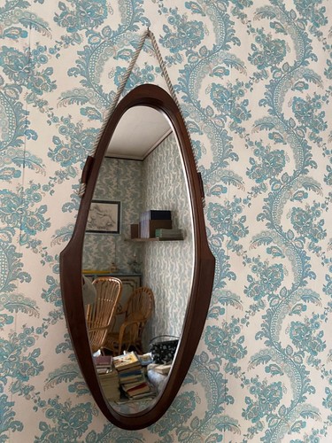 Specchio teak anni - teak,