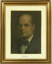 PACIFICO SIDOLI (1868-1963) Quadro DIPINTO OLIO SU TAVOLA Ritratto Maschile 900