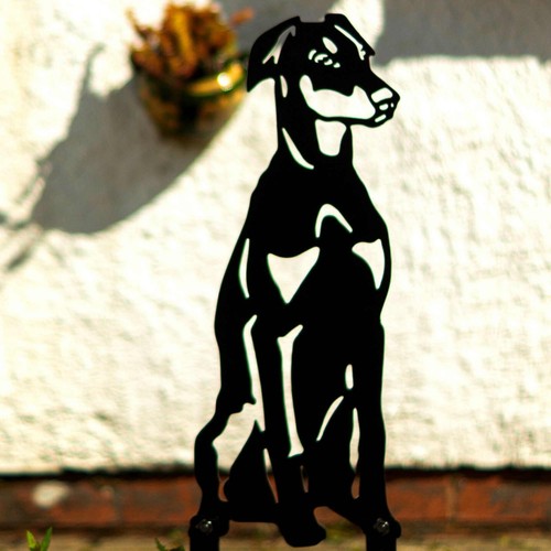 Doberman pinscher silhouette - doberman,