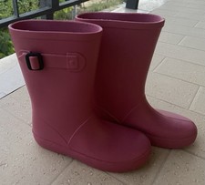 STIVALI PIOGGIA GALOSCE BAMBINA IGOR SPLASH MISURA 30 COLOR CILIEGIA IN GOMMA