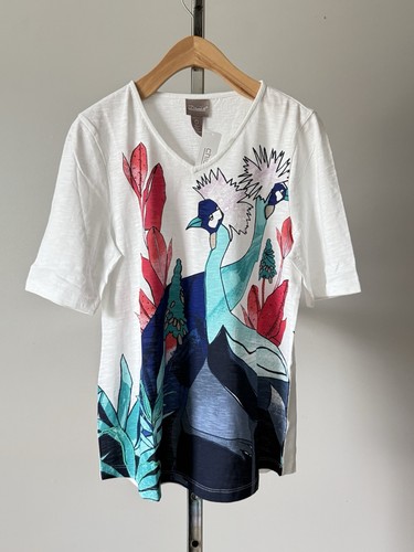 Shirt chico crowned crane - t-shirt, chico's