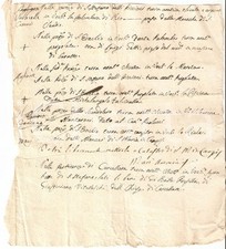 1820 ca SANT'ERACLIO (PG) Elenco proprietari dei fondi rurali *Manoscritto