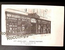 Via Condotti 12 15 Roma Cesare Roccheggiani negozio mosaici primi 1900 cartolina