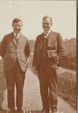 B - Foto Photo Fotografia su cartoncino Anni 20 - Coppia Uomini