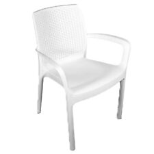 Sedia con braccioli in resina