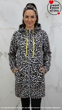 Originale Marc Cain · giacca cappotto blazer lungo · stampa animalier leo · cappuccio · N2 36